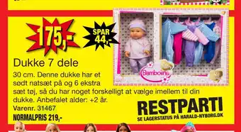 Harald Nyborg Dukke 7 dele tilbud