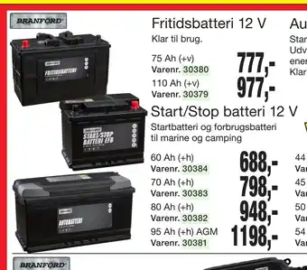 Harald Nyborg Fritidsbatteri 12 v tilbud