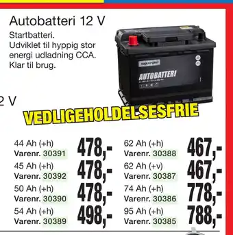 Harald Nyborg Autobatteri 12 v tilbud