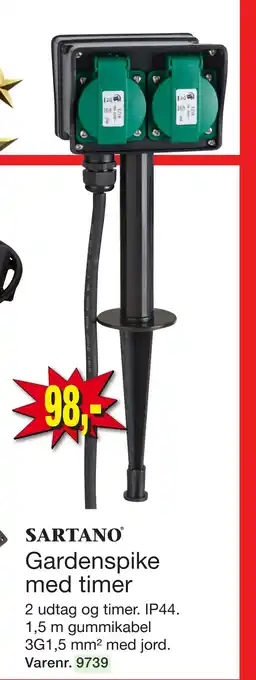 Gardenspike med timer
