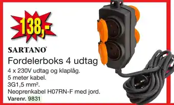 Harald Nyborg Fordelerboks 4 udtag tilbud
