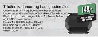 Harald Nyborg Trådløs kadance- og hastighedsmåler tilbud
