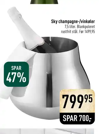 Imerco Sky champagne-/vinkøler tilbud