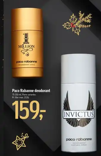 Føtex Paco rabanne deostick tilbud
