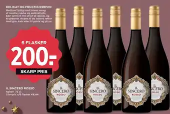 MENY Ukendt italiensk rødvin tilbud