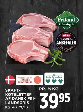 MENY Friland frilandsgris grisekoteletter tilbud