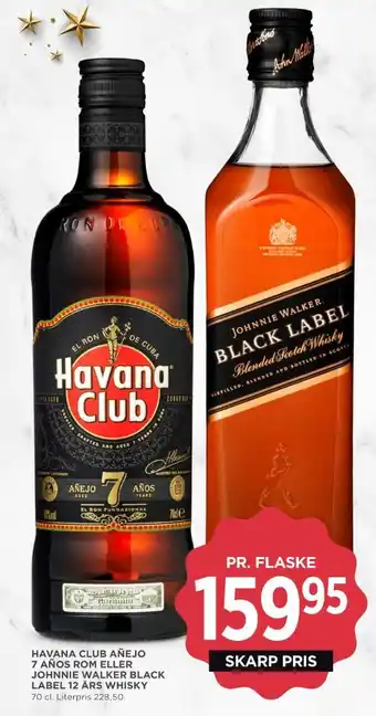 MENY Black label whisky tilbud