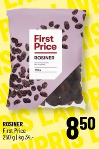 Løvbjerg First price rosiner tilbud