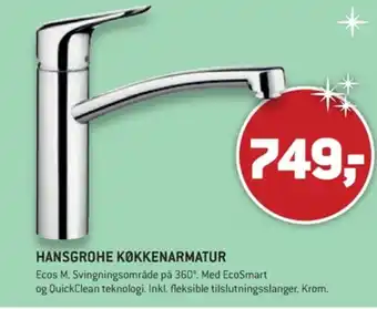XL-BYG Hansgrohe køkkenarmatur tilbud