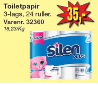 Harald Nyborg Silen toiletpapir tilbud