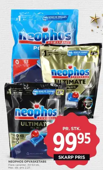 MENY Neophos maskinopvask-tabs tilbud