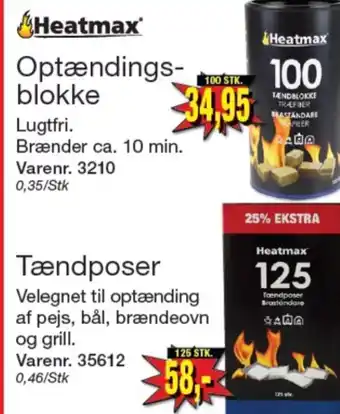 Harald Nyborg Heatmax optændingsblokke tilbud