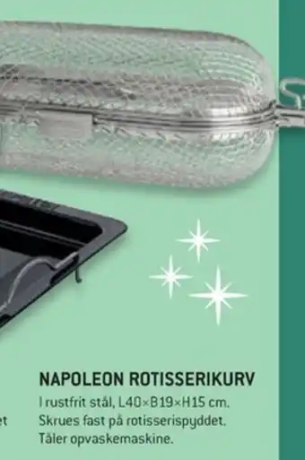 XL-BYG NAPOLEON ROTISSERIKURV tilbud