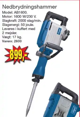 Harald Nyborg Scheppach nedbrydningshammer tilbud