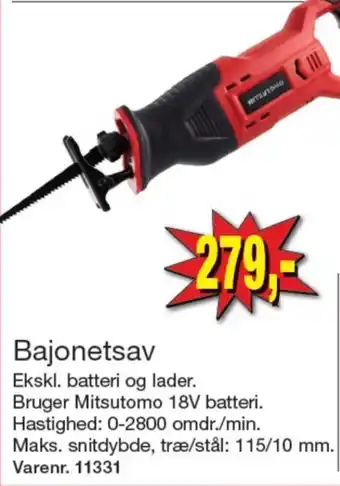 Harald Nyborg Mitsutomo bajonetsav tilbud