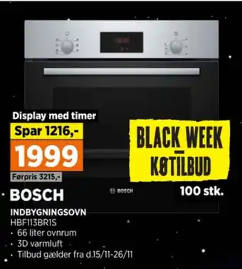 Power Bosch indbygningsovn tilbud