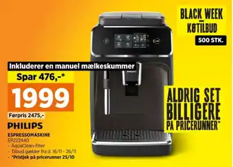 Power Philips espressomaskine tilbud