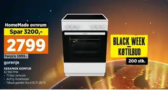 Power Gorenje komfur tilbud