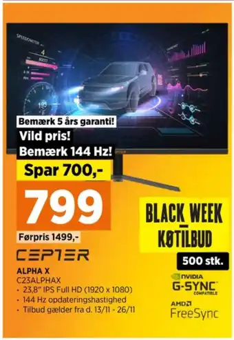 Power Cepter monitor tilbud