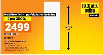 Power Gorenje køle/fryseskab tilbud