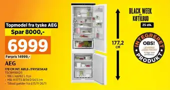 Power Aeg køle/fryseskab tilbud