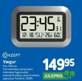 Din Isenkræmmer Conzept vægur tilbud