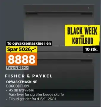 Power Fisher&paykel opvaskemaskine tilbud