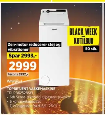 Power Whirlpool vaskemaskine tilbud