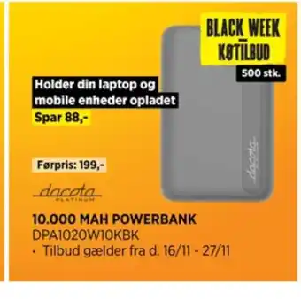 Power Dacota powerbank tilbud