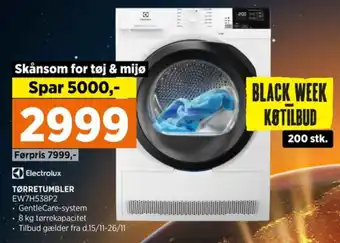 Power Electrolux tørretumbler tilbud