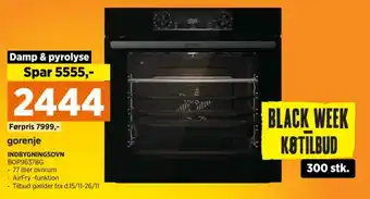 Power Gorenje indbygningsovn tilbud