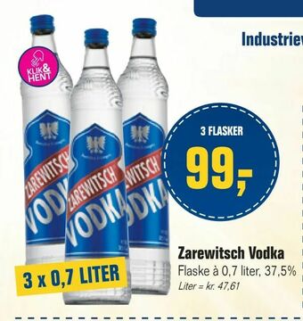Otto Duborg Zarewitsch Vodka tilbud