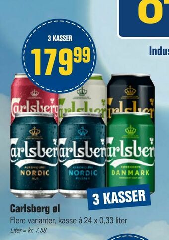 Otto Duborg Carlsberg øl tilbud