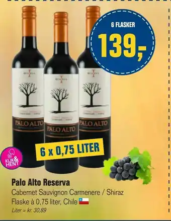 Otto Duborg Palo Alto Reserva tilbud