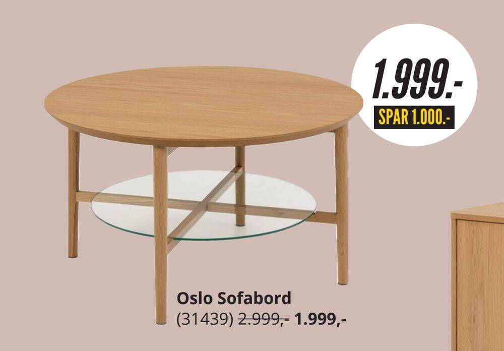 Oslo sofabord tilbud hos My Home