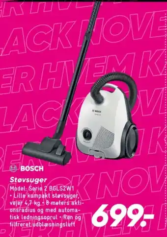 Bilka Bosch støvsuger tilbud