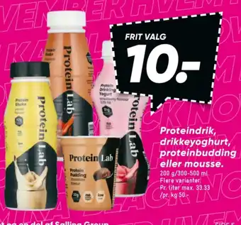 Bilka Protein lab drikkeyoghurt strawberry tilbud