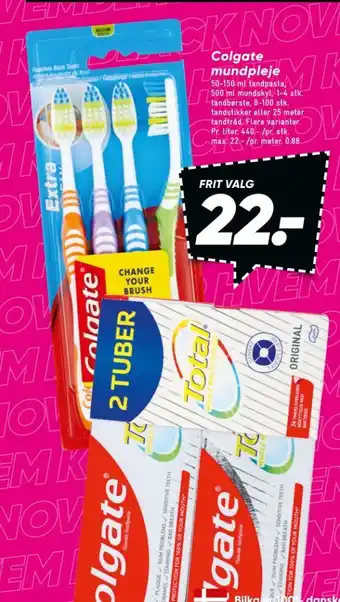 Bilka Colgate tandpasta tilbud