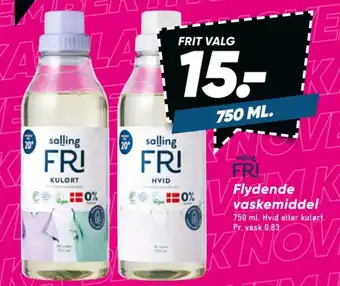Bilka Salling fri vaskemiddel-flydende tilbud
