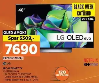 Power 48'' 4k smart tv tilbud