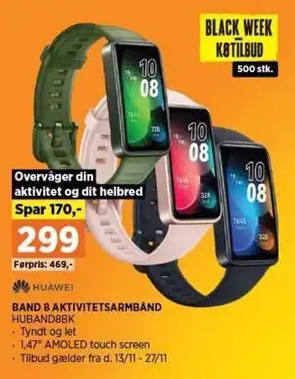 Power Band 8 aktivitetsarmbånd tilbud