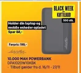 Power 10.000 mah powerbank tilbud