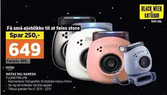 Power Instax pal kamera tilbud