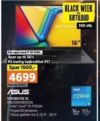 Power Vivobook 16 tilbud