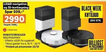 Power Roborock robotstøvsuger tilbud