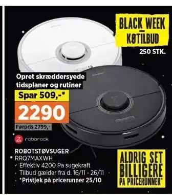 Power Roborock robotstøvsuger tilbud