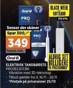 Power Oral-b elektrisk tandbørste tilbud
