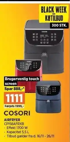 Power Cosori airfryer tilbud