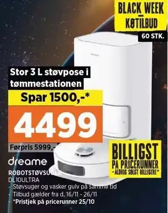 Power Dreame robotstøvsuger tilbud