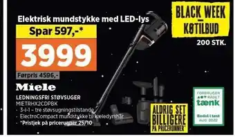 Power Miele ledningsfri støvsuger tilbud